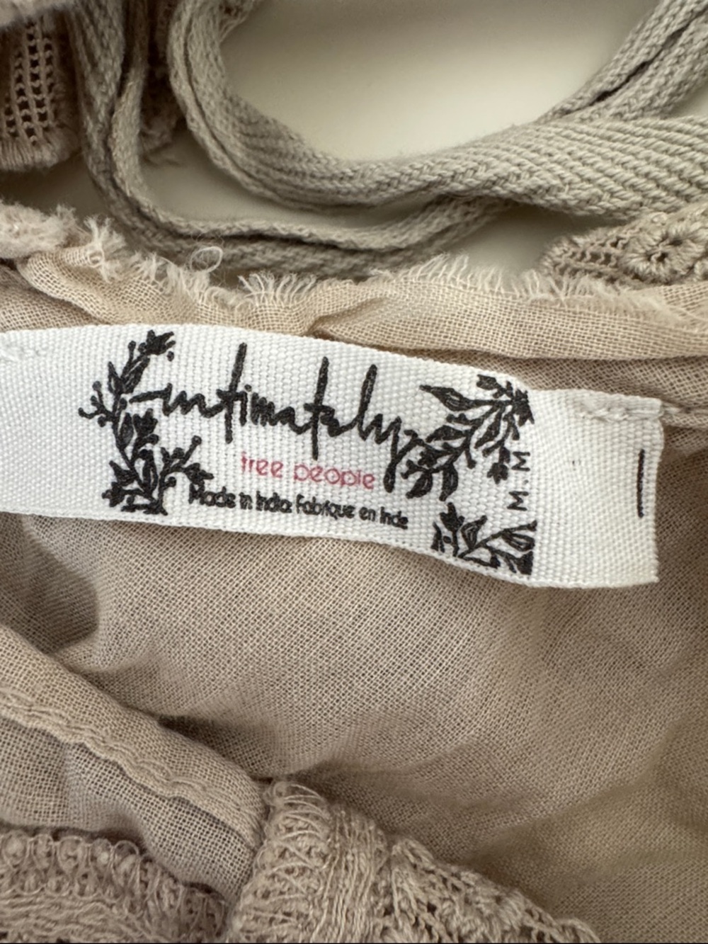 Free People Beige Ruffle Romper - Picture 3 of 3